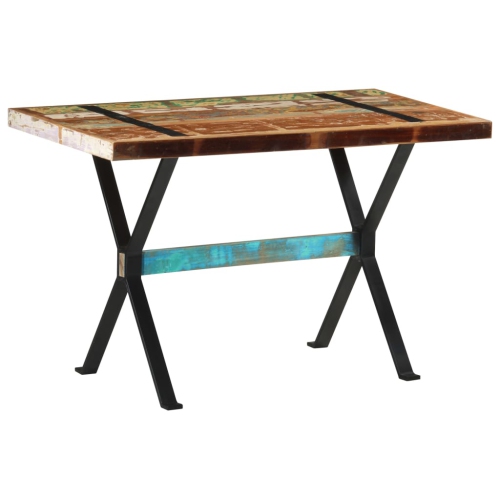 vidaXL Dining Table 120x60x76 cm Solid Reclaimed Wood