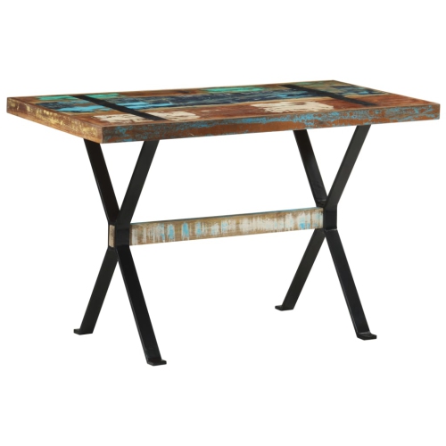vidaXL Dining Table 120x60x76 cm Solid Reclaimed Wood