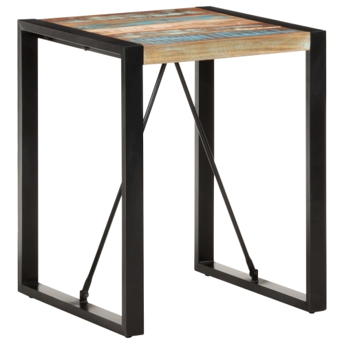 vidaXL Dining Table 60x60x75 cm Solid Reclaimed Wood