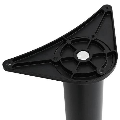 4 Height Adjustable Table Legs Black 870 mm