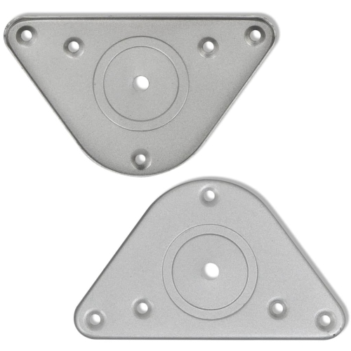 4 Height Adjustable Table Legs Chrome 1100 mm