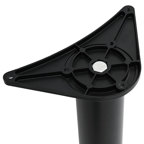 4 Height Adjustable Table Legs Black 1100 mm