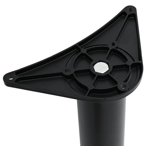 4 Height Adjustable Table Legs Black 710 mm