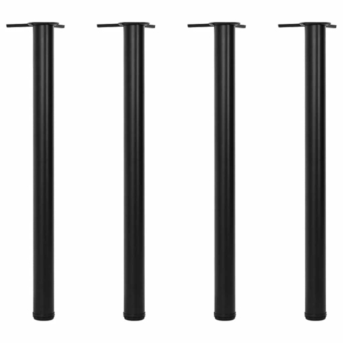 VIDAXL  4 Height Adjustable Table Legs 870 MM In Black