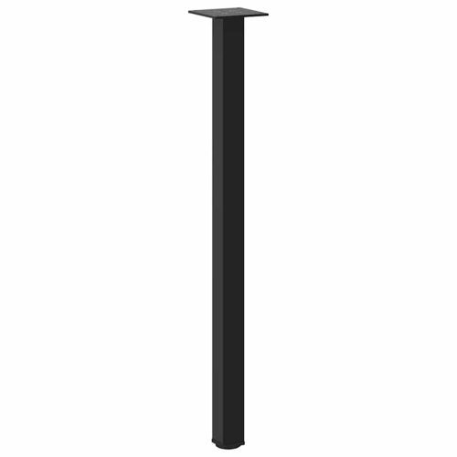 vidaXL Console Table Legs 4 pcs Black 72-74 cm Steel