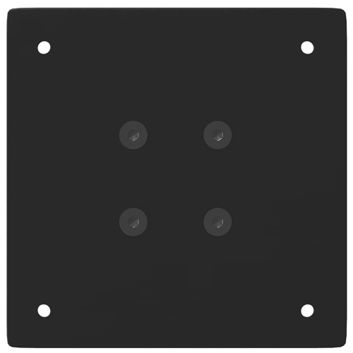 vidaXL Console Table Legs 4 pcs Black 72-74 cm Steel