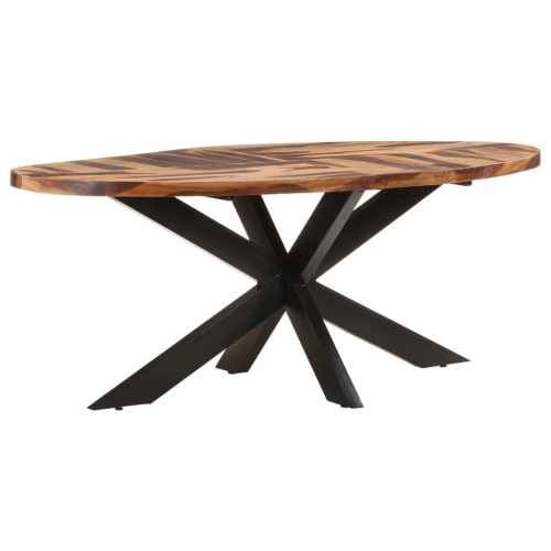vidaXL Dining Table Oval 200x100x75cm Acacia Wood