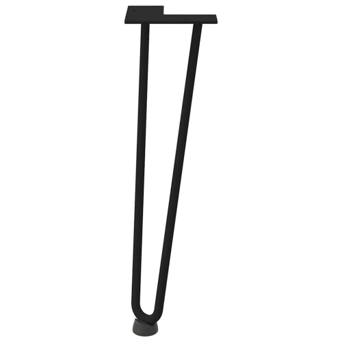 vidaXL Hairpin Legs for Coffee Table 4 pcs Black 42 cm Solid Steel