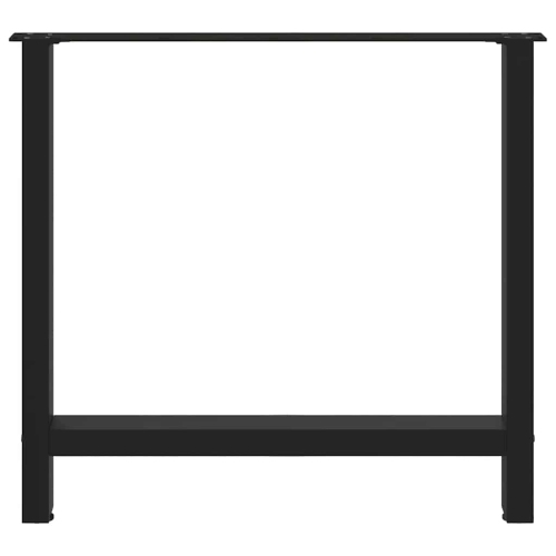 vidaXL Dining Table Legs Black 2 pcs 70x(72-73) cm Steel