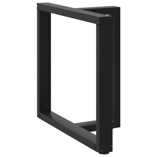 VidaXL Pattes de table en T 2 pièces Noir 80x35x cm Acier