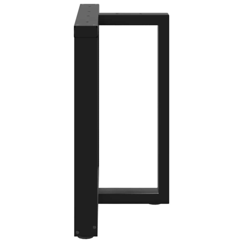 VidaXL Pattes de table en T 2 pièces Noir 80x35x cm Acier