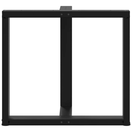 VidaXL Pattes de table en T 2 pièces Noir 80x35x cm Acier