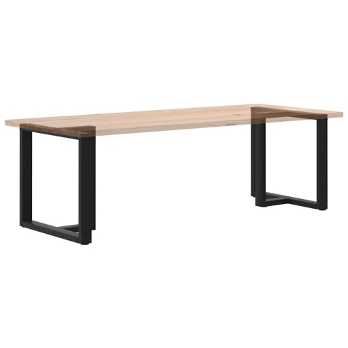 VidaXL Pattes de table en T 2 pièces Noir 80x35x cm Acier