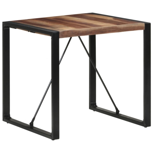 vidaXL Dining Table 80x80x75 cm Solid Wood