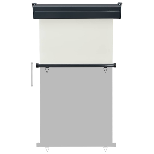 vidaXL Balcony Side Awning 105x250 cm Cream