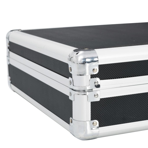 vidaXL Gun Case Black 118x38x12 cm Aluminium