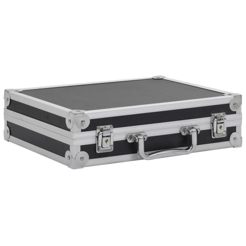vidaXL Gun Case Aluminium ABS Black