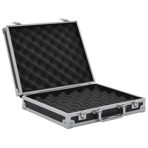 vidaXL Gun Case Aluminium ABS Black