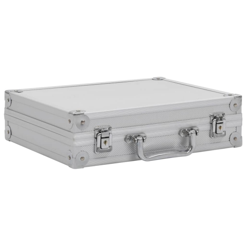 vidaXL Gun Case Aluminium ABS Silver