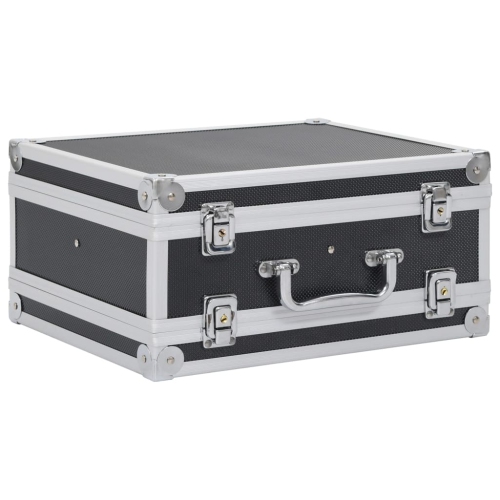 vidaXL Gun Case Aluminium ABS Black