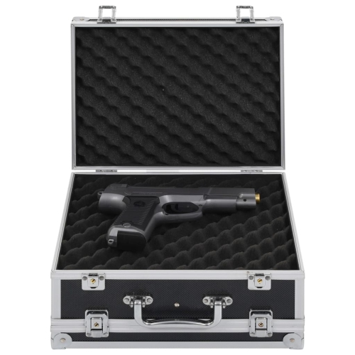 vidaXL Gun Case Aluminium ABS Black