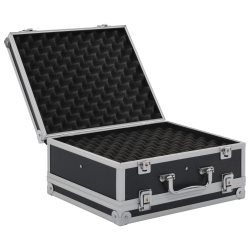 vidaXL Gun Case Aluminium ABS Black