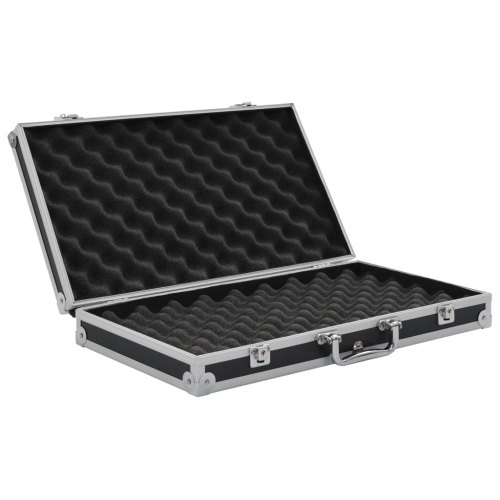 vidaXL Gun Case Aluminium ABS Black