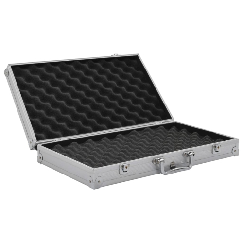 vidaXL Gun Case Aluminium ABS Silver
