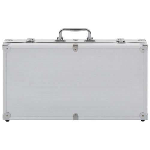 vidaXL Gun Case Aluminium ABS Silver