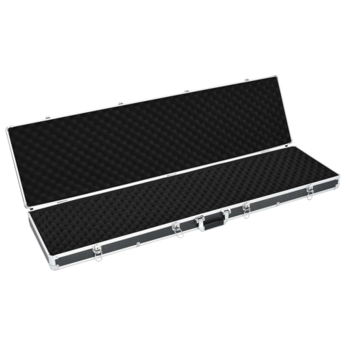 vidaXL Gun Case Black 134x35x12 cm Aluminium