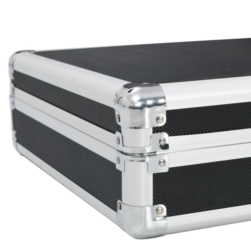 vidaXL Gun Case Black 134x35x12 cm Aluminium