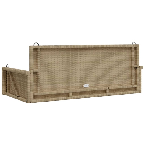 Banc pivotant vidaXL beige 119 x 56 x 48 cm poly rotin