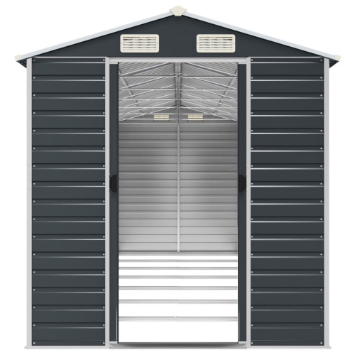 vidaXL Garden Shed Anthracite 191x640x198 cm Galvanised Steel