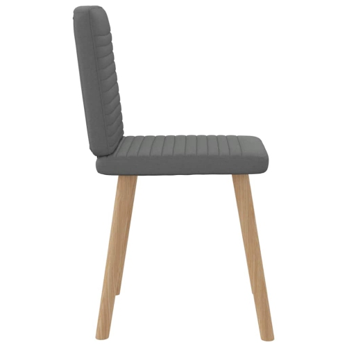 vidaXL Dining Chairs 4 pcs Dark Grey Fabric