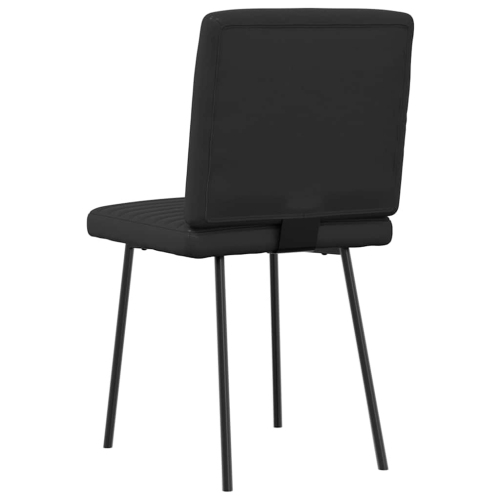 vidaXL Dining Chairs 2 pcs Black Faux Leather