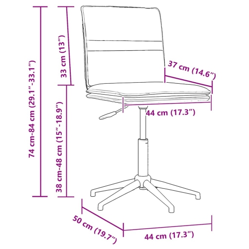 Ensemble de 2 chaises de salle à manger vidaXL en velours noir
