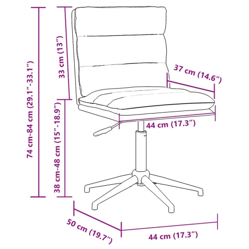 vidaXL Dining Chair Black Faux Leather