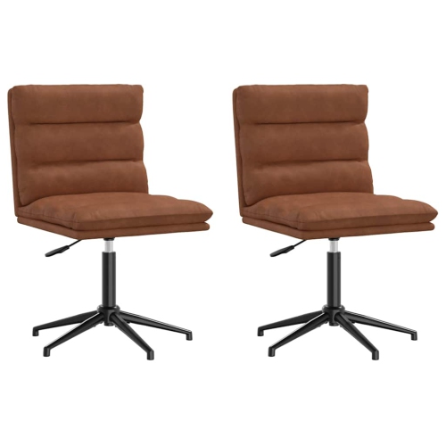 VIDAXL  Dining Chairs 2 PCs Faux Leather In Brown