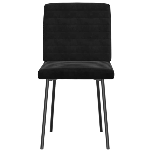 vidaXL Dining Chairs 6 pcs Black Velvet