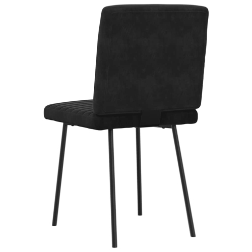 vidaXL Dining Chairs 6 pcs Black Velvet