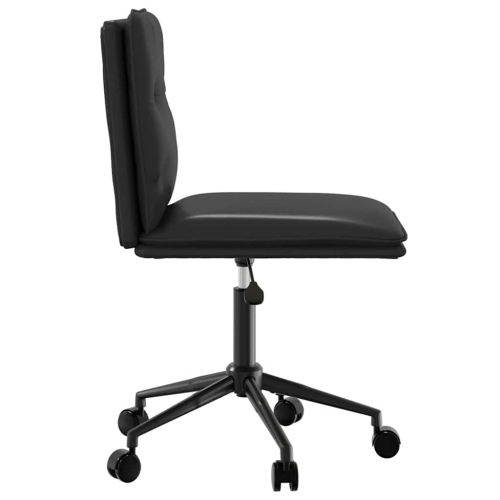 vidaXL Dining Chairs 2 pcs Black Faux Leather