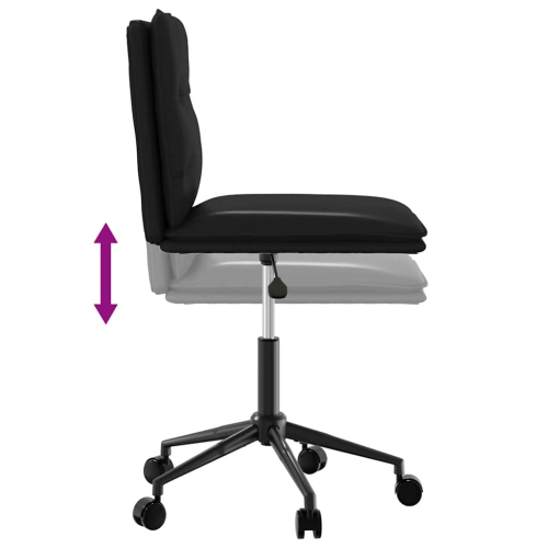 vidaXL Dining Chairs 2 pcs Black Faux Leather