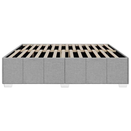 vidaXL Bed Frame without Mattress Light Grey California King Fabric