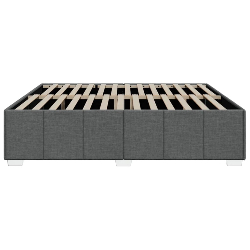 vidaXL Bed Frame without Mattress Dark Grey California King Fabric