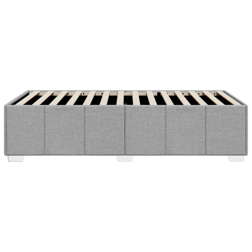vidaXL Bed Frame without Mattress Light Grey Twin Fabric
