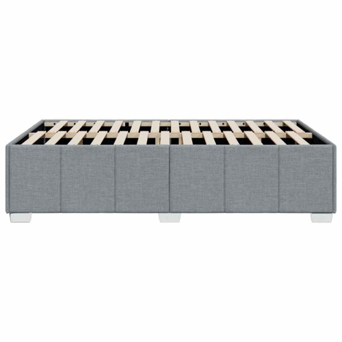 vidaXL Bed Frame without Mattress Light Grey Full Fabric