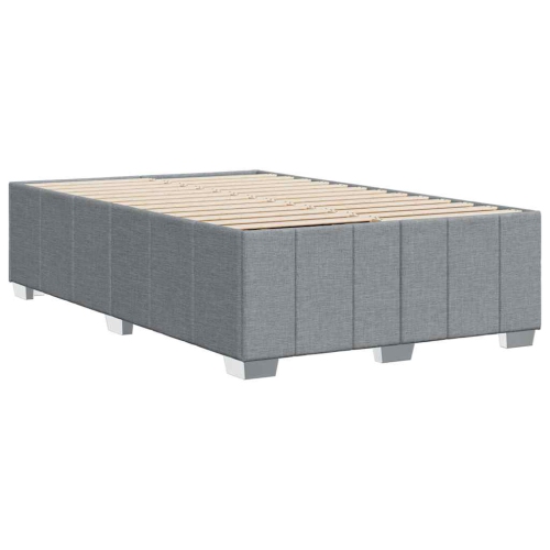 vidaXL Bed Frame without Mattress Light Grey Full Fabric
