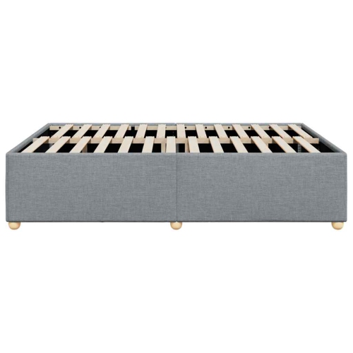 vidaXL Bed Frame without Mattress Light Grey&nbsp;Queen Fabric