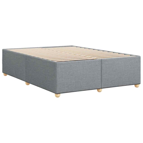 vidaXL Bed Frame without Mattress Light Grey&nbsp;Queen Fabric