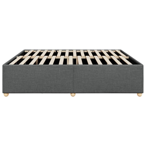 vidaXL Bed Frame without Mattress Dark Grey&nbsp;California King Fabric